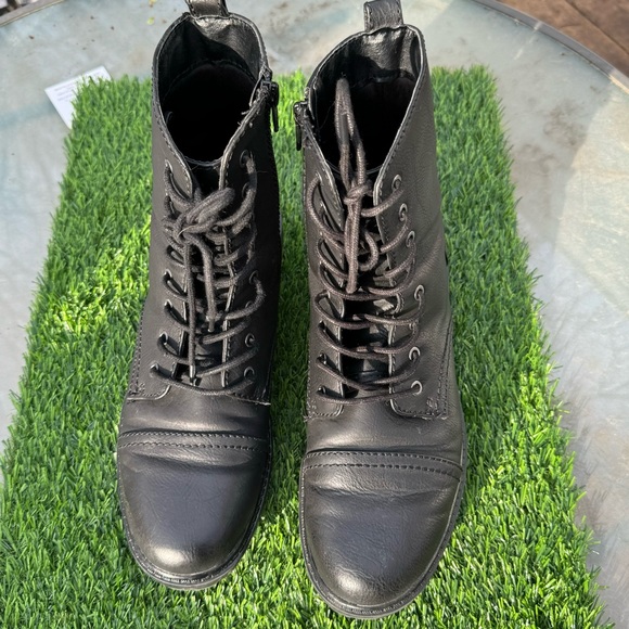 Black Combat Boots - Picture 2 of 6